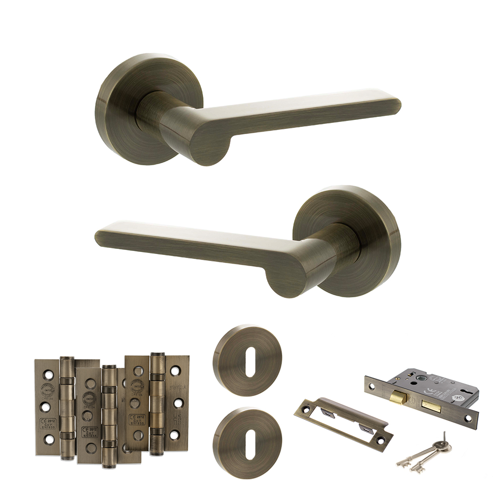 Senza Pari Darrio Door Handle Pack (3 Lever Lock Set - 2.5