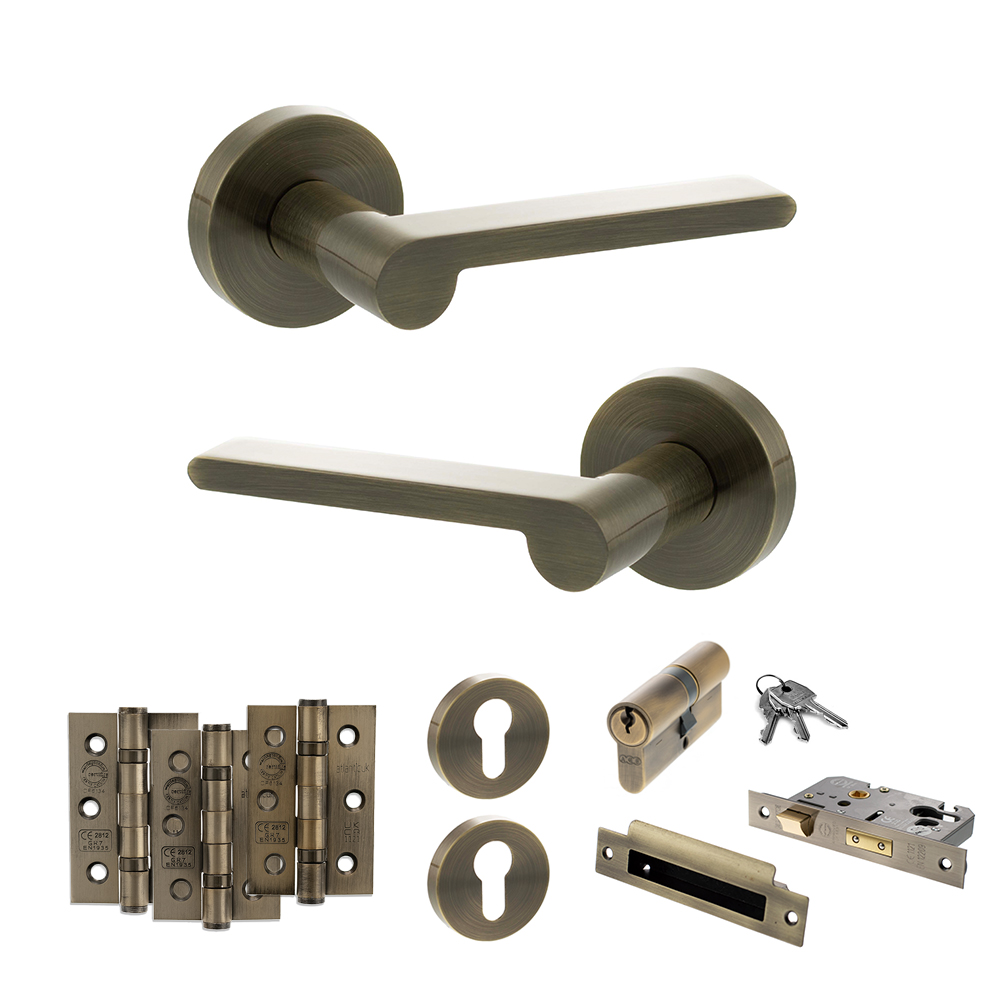 Senza Pari Darrio Door Handle Pack (Euro Lock Set - 2.5