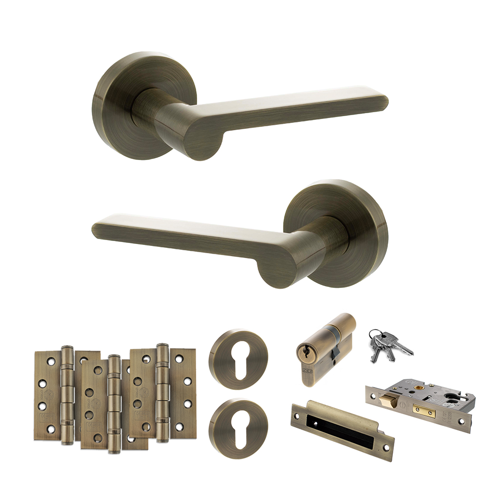 Senza Pari Darrio Door Handle Pack (Euro Lock Set - 3