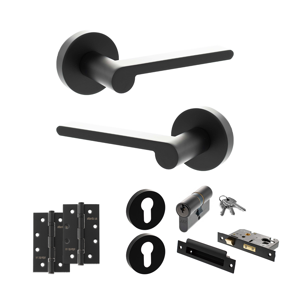 Senza Pari Darrio Door Handle Pack (Euro Lock Set - 2.5