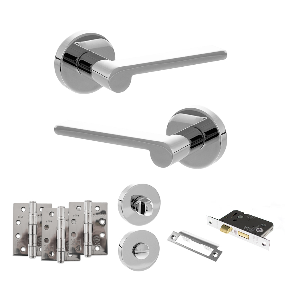 Senza Pari Darrio Door Handle Pack (Bathroom Set - 2.5