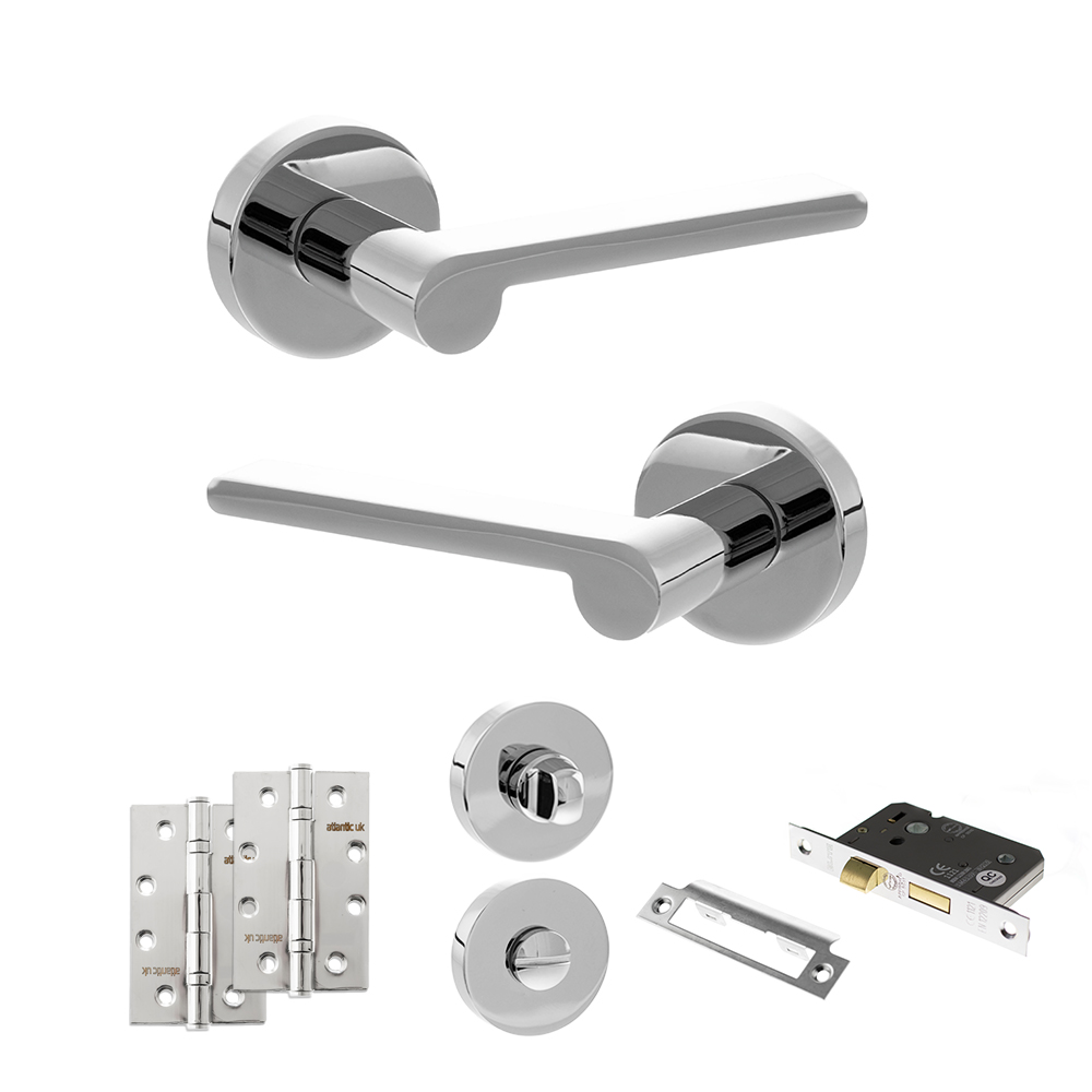 Senza Pari Darrio Door Handle Pack (Bathroom Set - 2.5