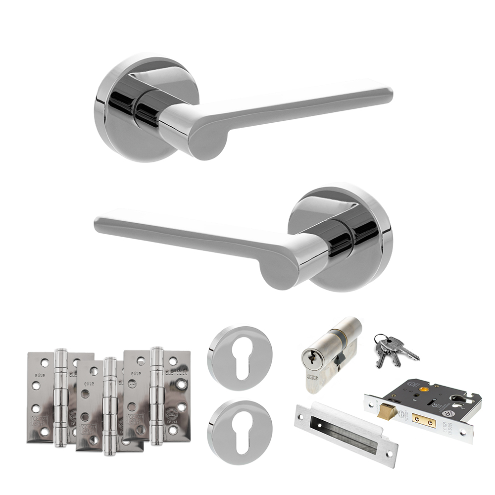Senza Pari Darrio Door Handle Pack (Euro Lock Set - 2.5