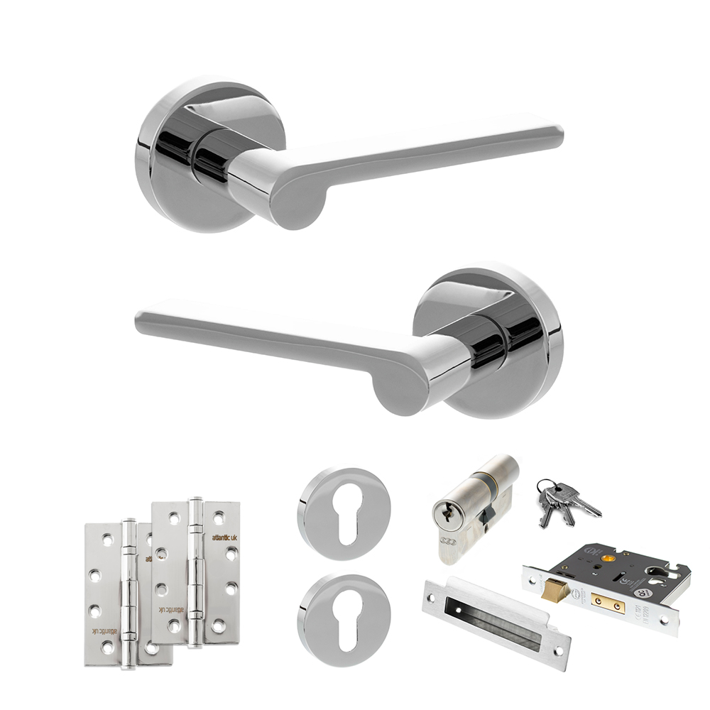 Senza Pari Darrio Door Handle Pack (Euro Lock Set - 2.5