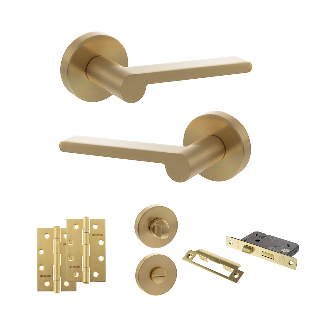 Senza Pari Darrio Door Handle Pack (Bathroom Set - 3