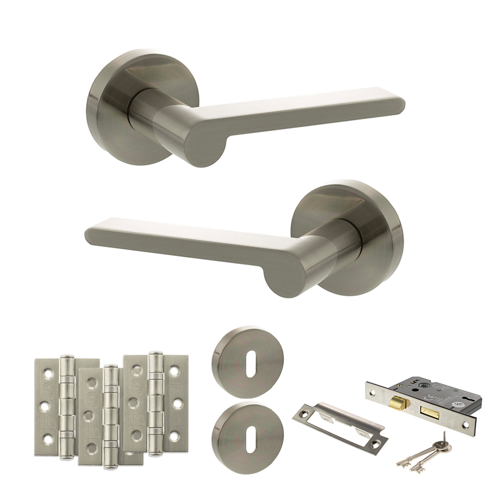 Senza Pari Darrio Door Handle Pack (3 Lever Lock Set - 2.5