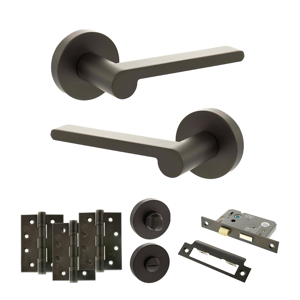 Senza Pari Darrio Door Handle Pack (Bathroom Set - 3