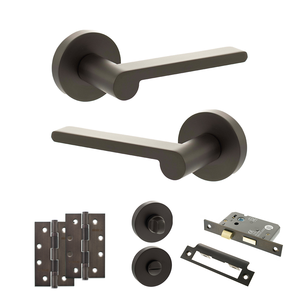Senza Pari Darrio Door Handle Pack (Bathroom Set - 3