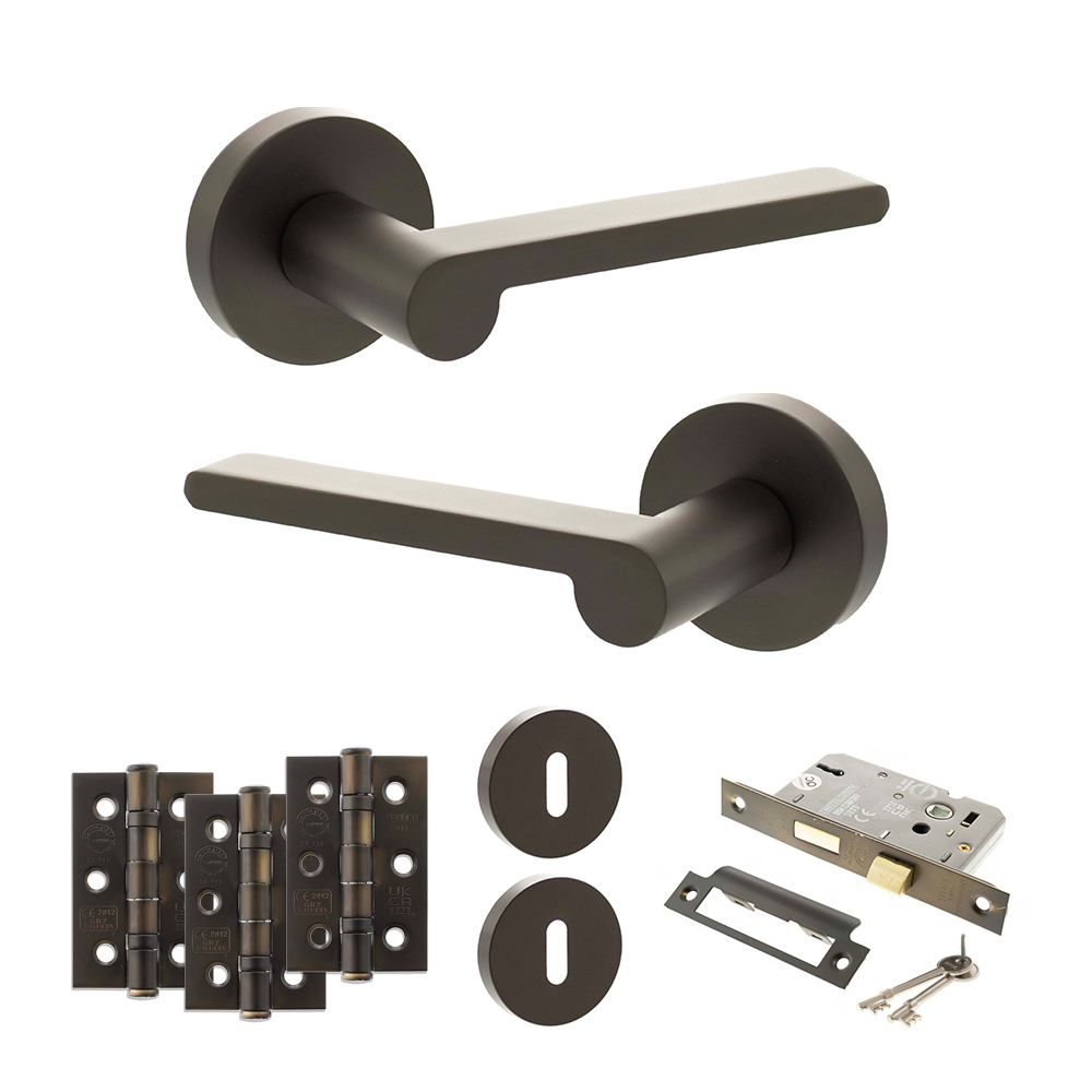 Senza Pari Darrio Door Handle Pack (3 Lever Lock Set - 3
