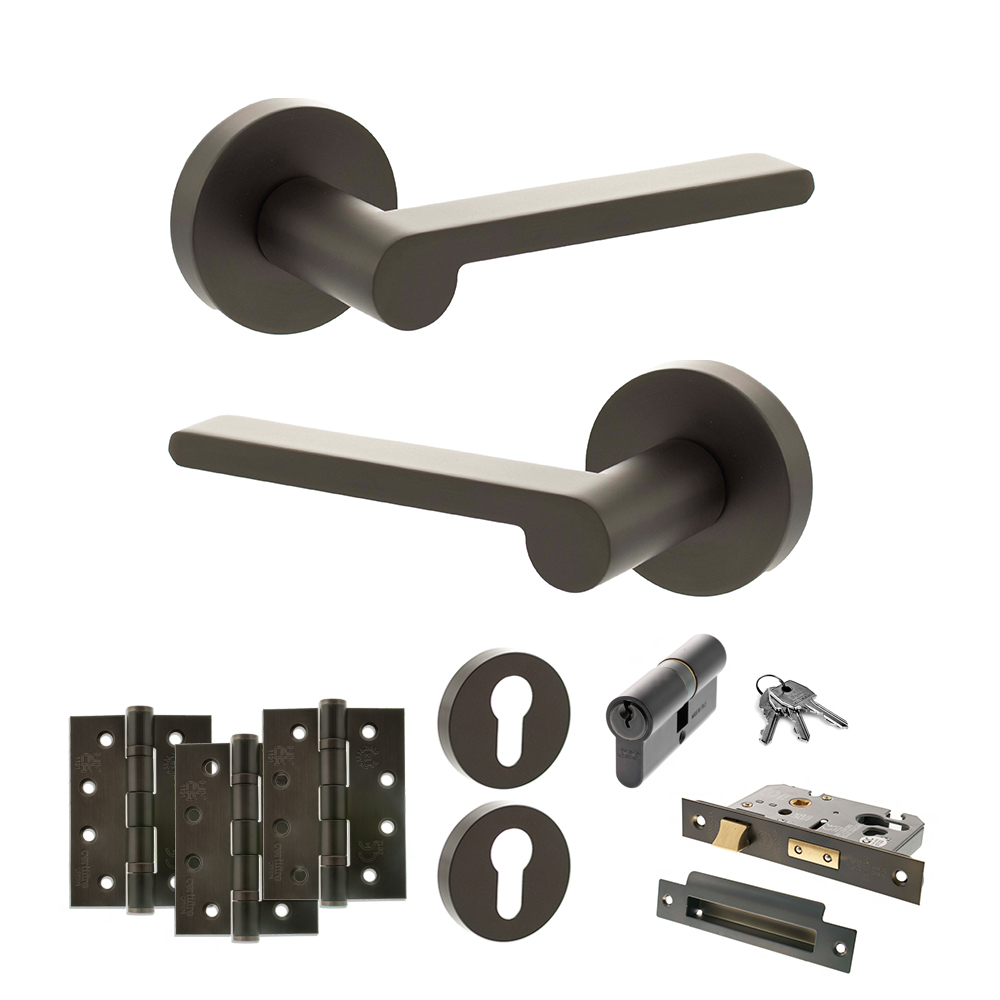 Senza Pari Darrio Door Handle Pack (Euro Lock Set - 2.5