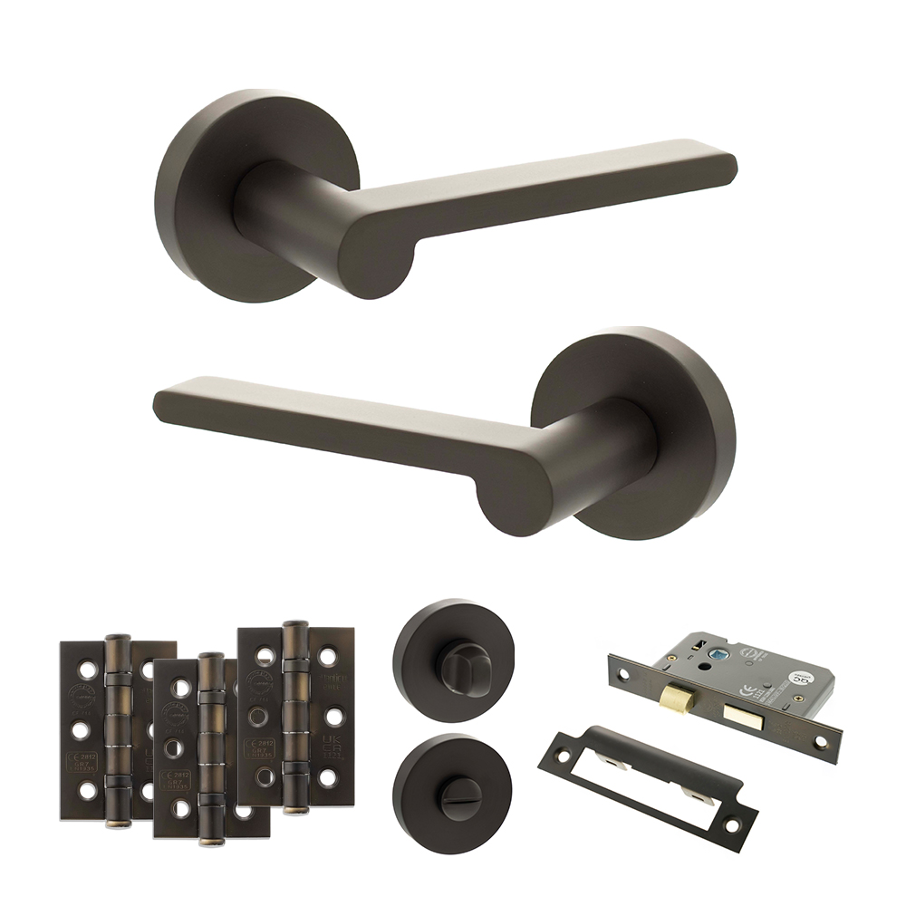 Senza Pari Darrio Door Handle Pack (Bathroom Set - 3