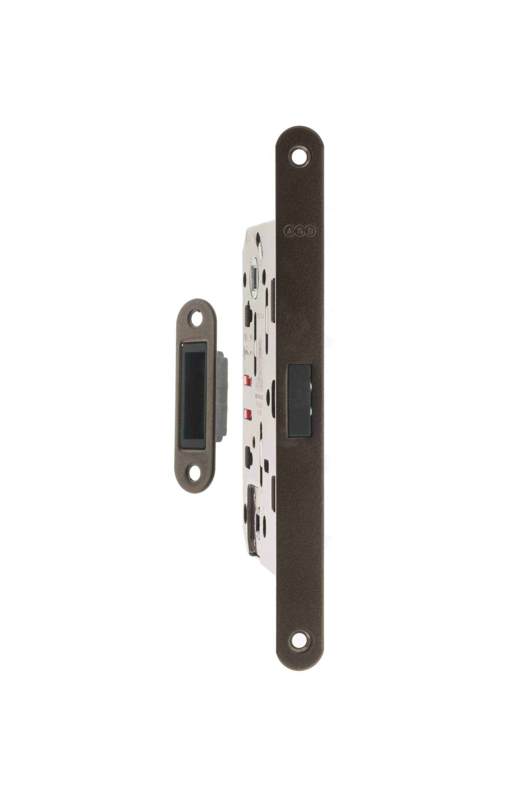AGB Polaris 2XT Magnetic Bathroom Lock 50mm backset - Bronze