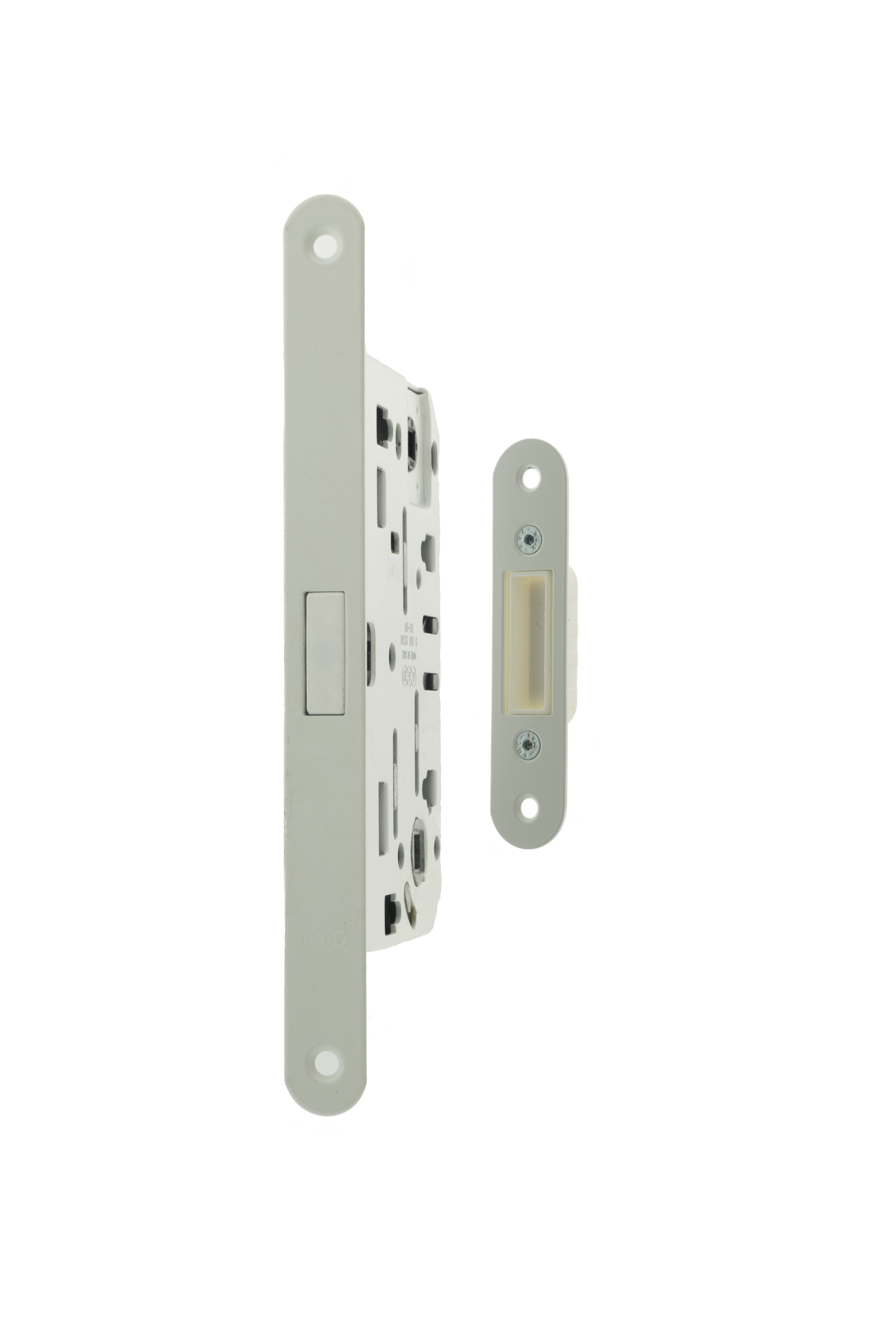 AGB Polaris 2XT Magnetic Bathroom Lock 60mm backset - White