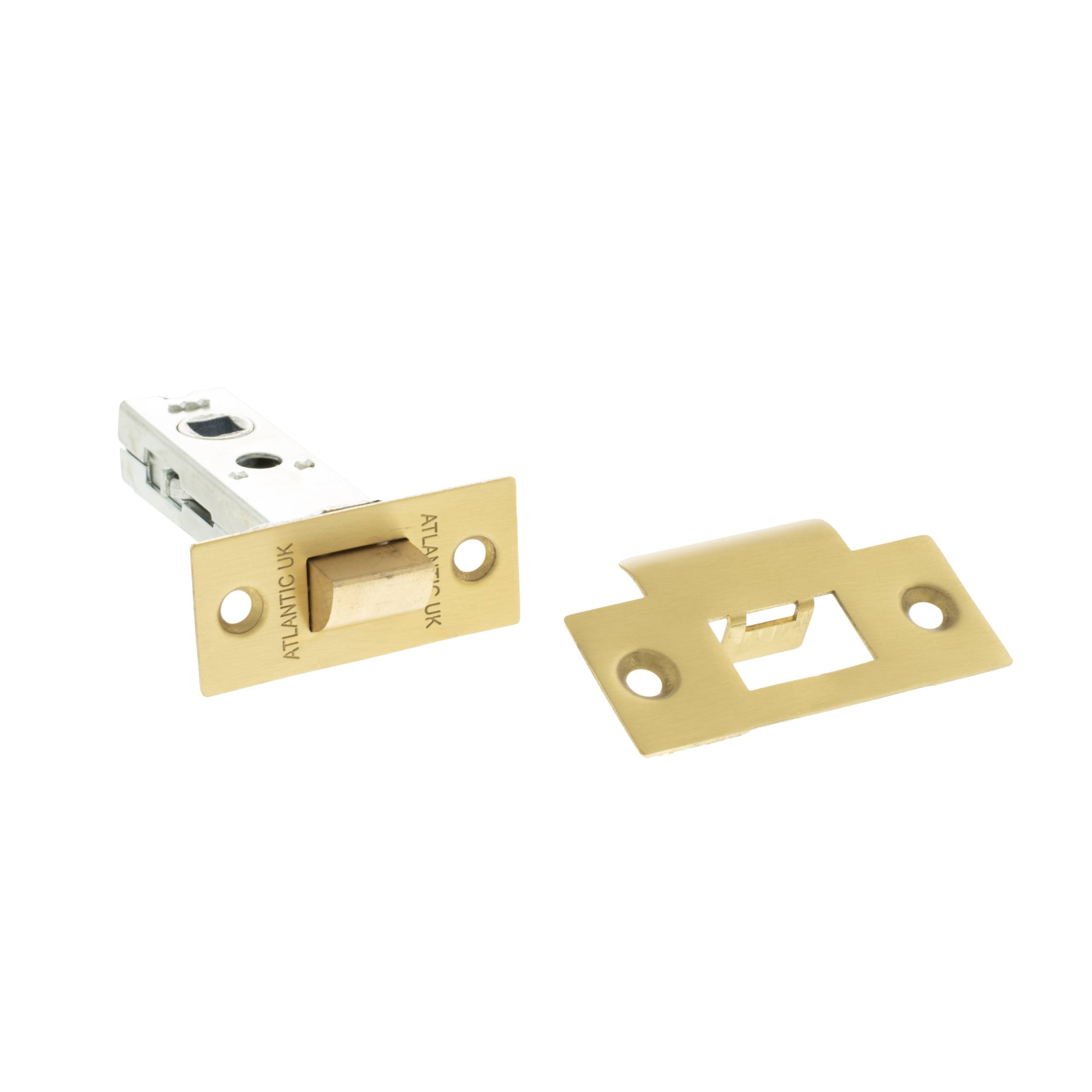 Atlantic Heavy Duty Bolt Through Tubular Latch 3" - Satin Brass