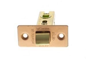 Atlantic Fire-Rated CE Marked Bolt Through Tubular Latch 3" - Urban Satin Copper