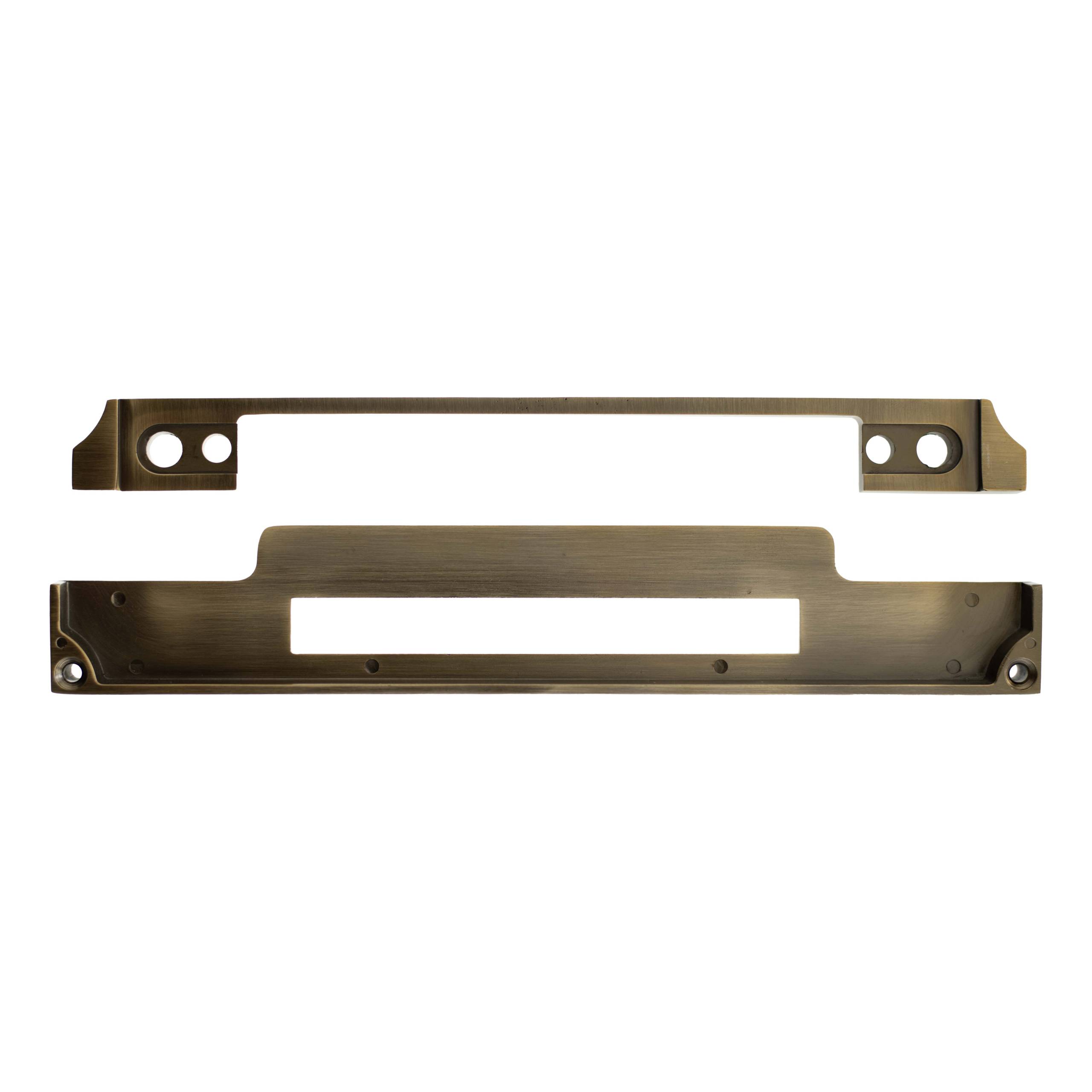Atlantic DIN Rebate Kit for Euro Profile, Bathroom Lock, Latch, Euro Deadlock - Matt Antique Brass