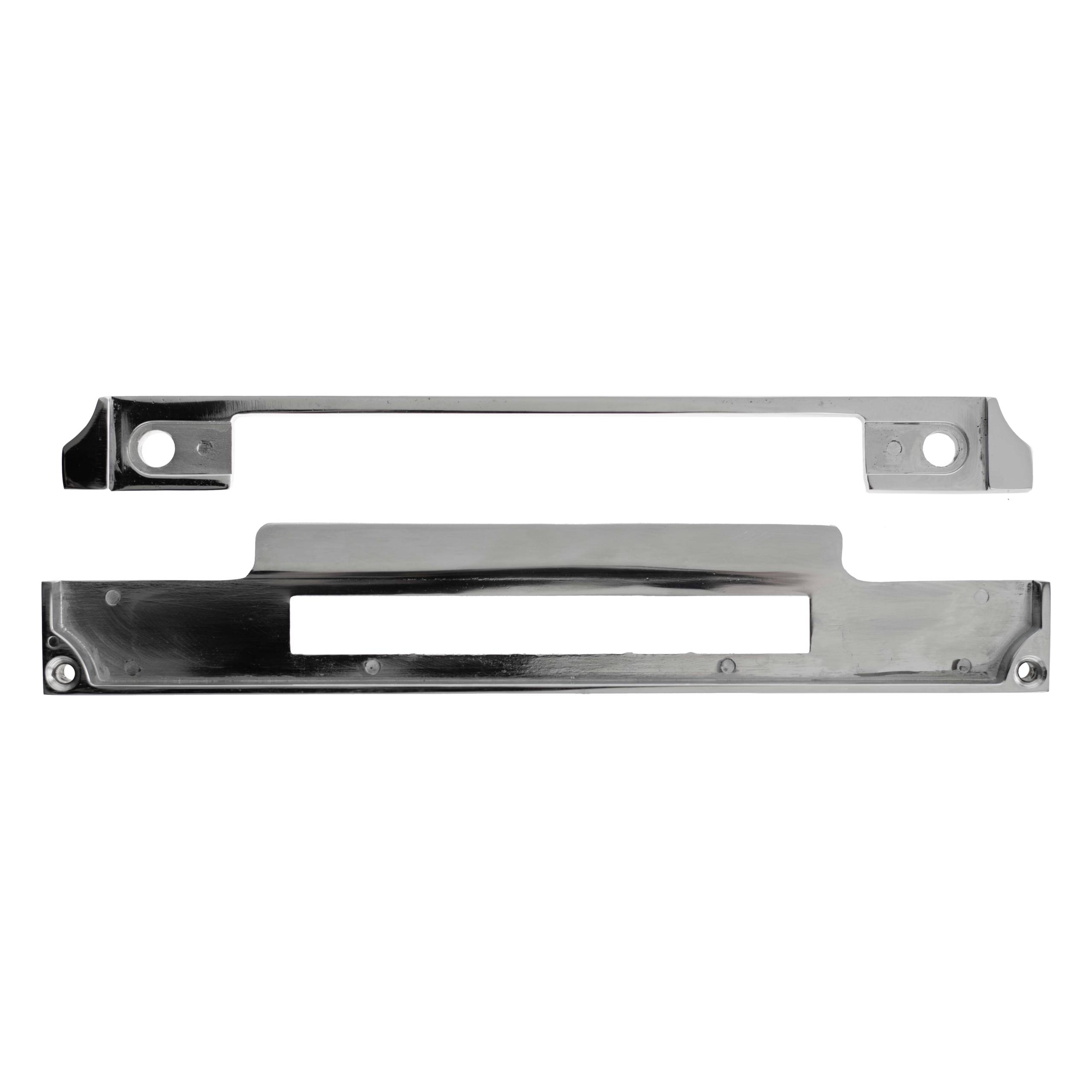 Atlantic DIN Rebate Kit for Fixed Plate Euro Profile, Bathroom Lock, Latch, Euro Deadlock - Polished Stainless Steel