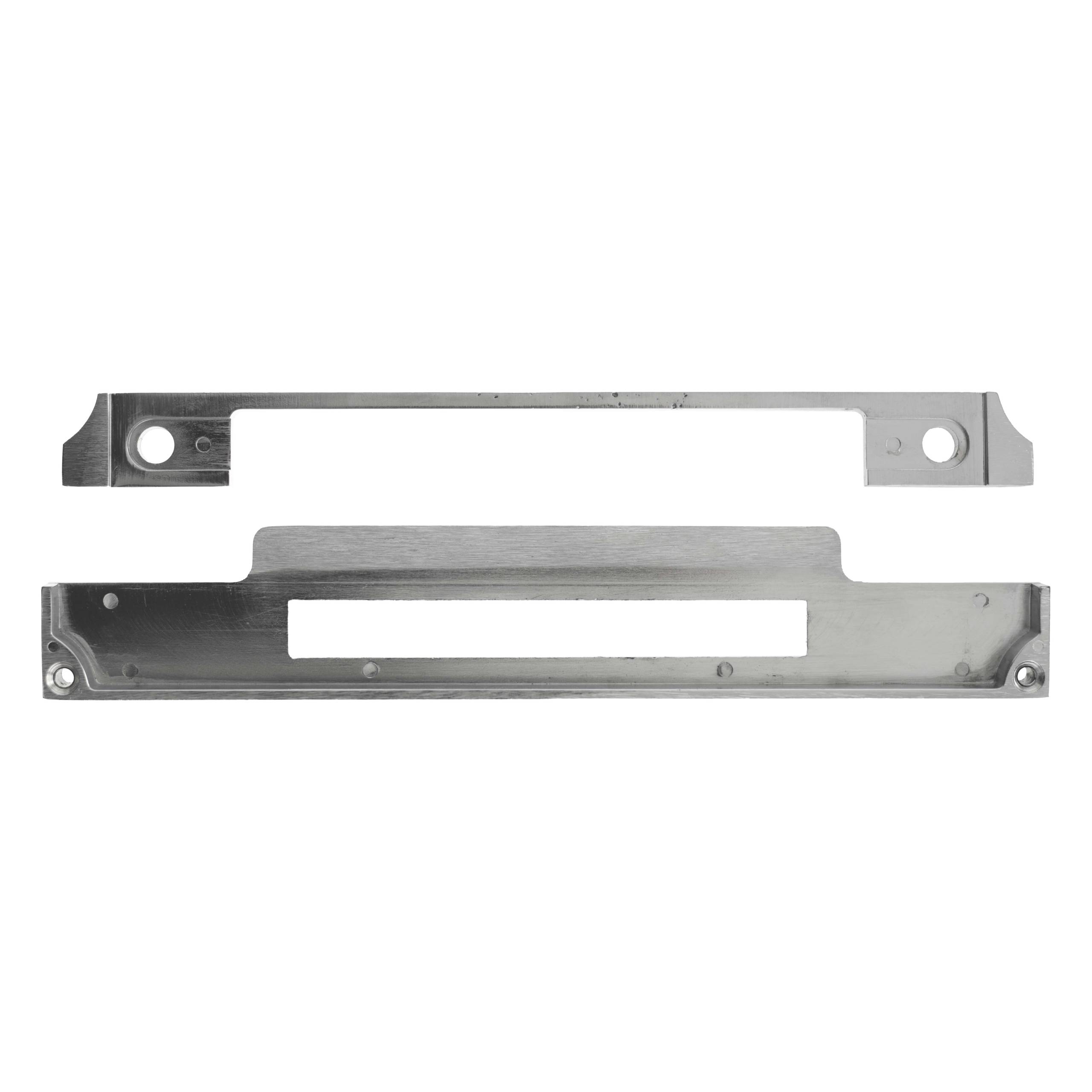 Atlantic DIN Rebate Kit for Fixed Plate Euro Profile, Bathroom Lock, Latch, Euro Deadlock - Satin Stainless Steel
