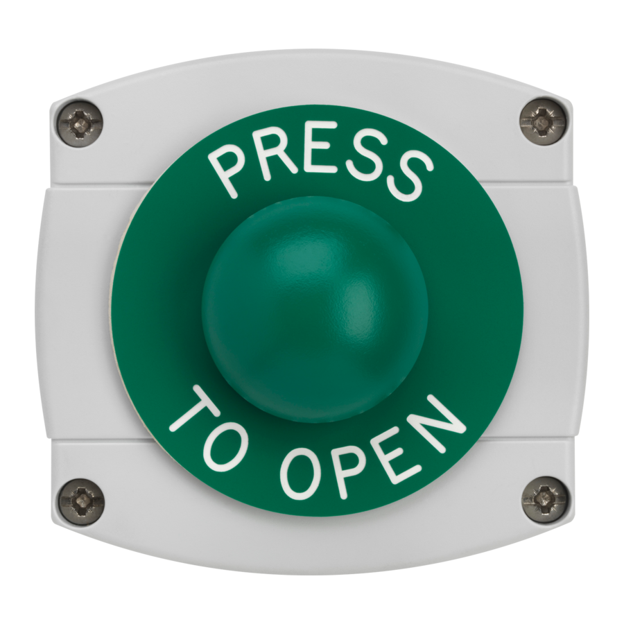 ASEC Surface Mounted Dome Button - `Press To Open`