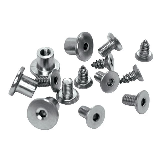 ASEC Cubicle Bolts, Nuts & Screws Kit - Fixings To Suit 13mm Board