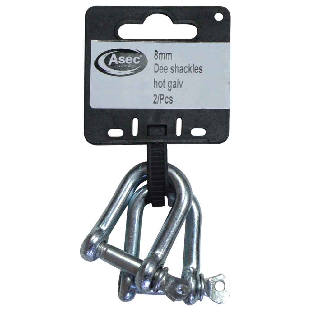 ASEC Steel Dee Shackles - 8mm