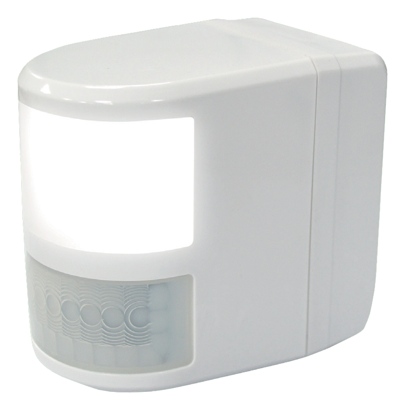 ASEC 180° PIR Detectors with LED Comfort Light - White