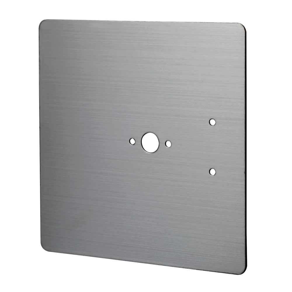 ASEC Stainless Steel Cubicle retro-fit plate to cover fixing holes - Stainless Steel