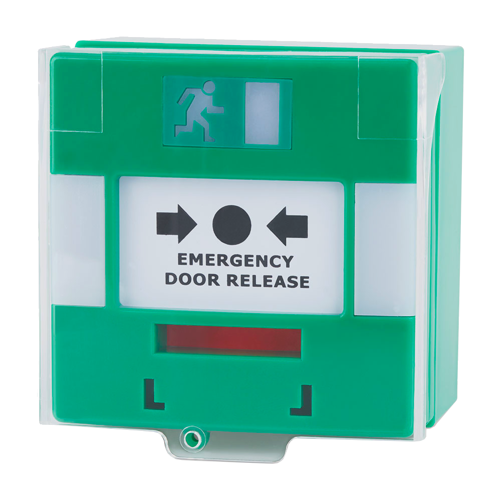 ASEC Resettable Illuminated Triple Pole Call Point With Cover & Sounder - Surface Mounted