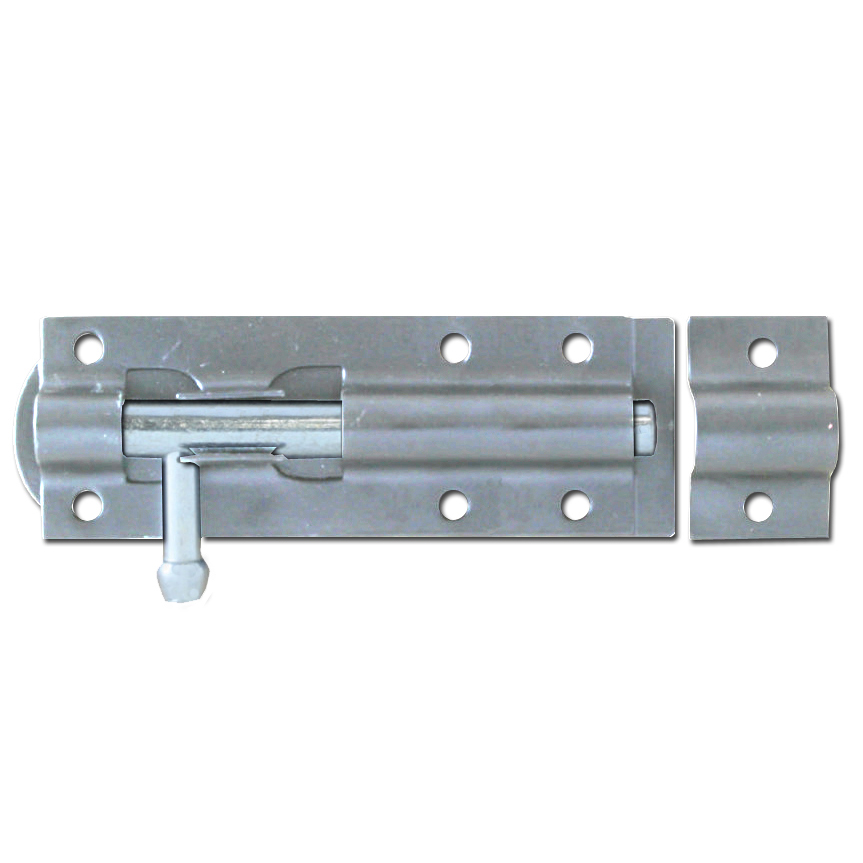ASEC Zinc Plated Straight Tower Bolt - Zinc Plated - 100mm
