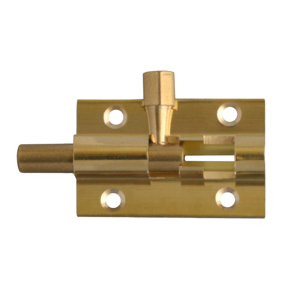 ASEC Brass 25mm Wide Straight Barrel Bolt - 38mm Visi