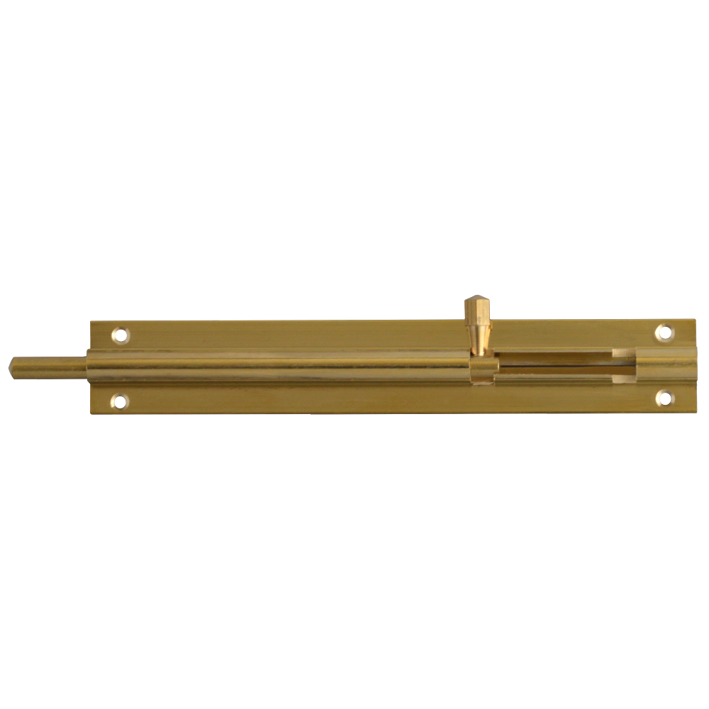 ASEC Brass 25mm Wide Straight Barrel Bolt - 152mm Visi