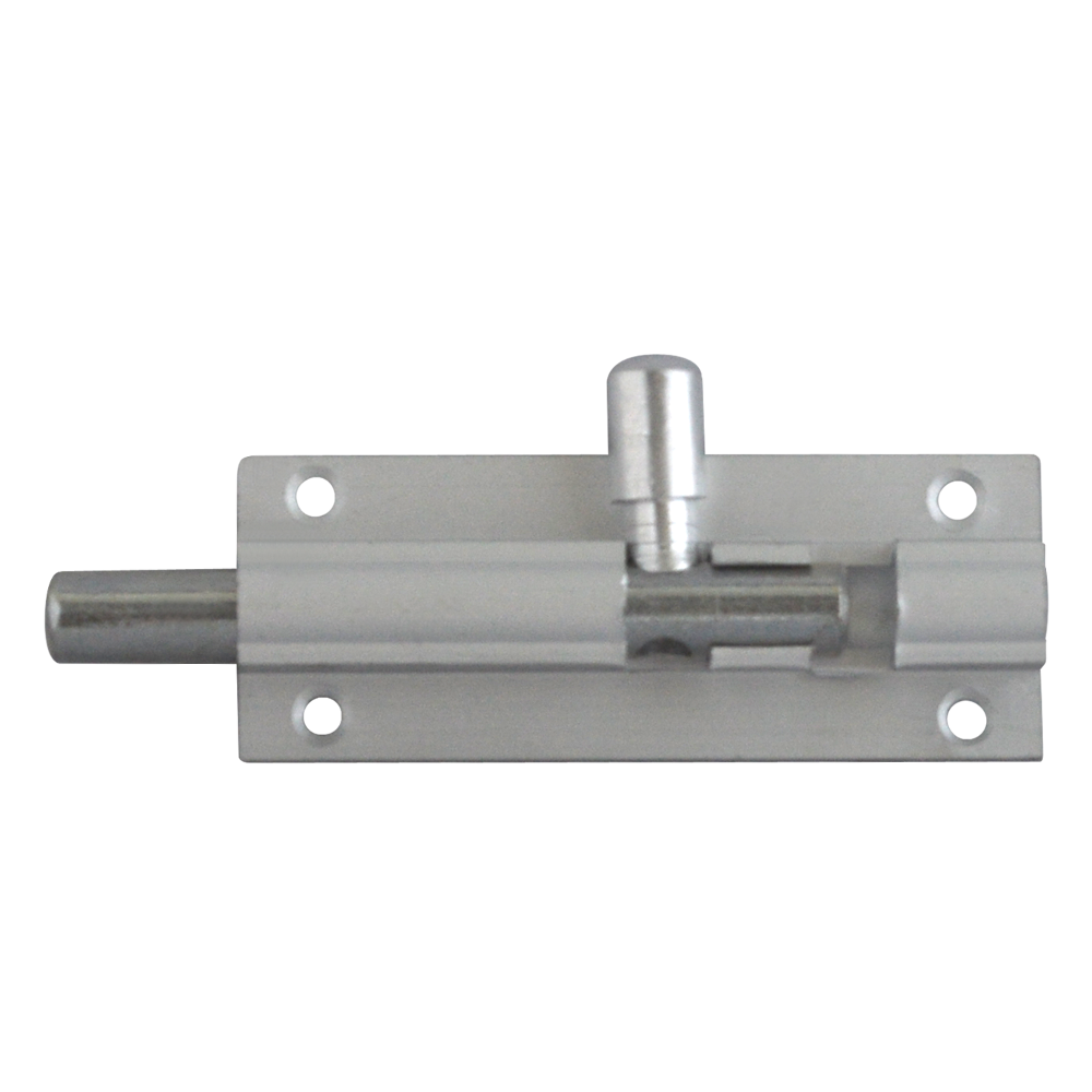 ASEC Aluminium 25mm Wide Straight Barrel Bolt - 64mm Visi