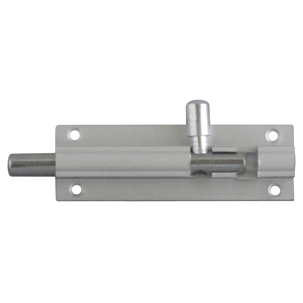 ASEC Aluminium 25mm Wide Straight Barrel Bolt - 76mm Visi