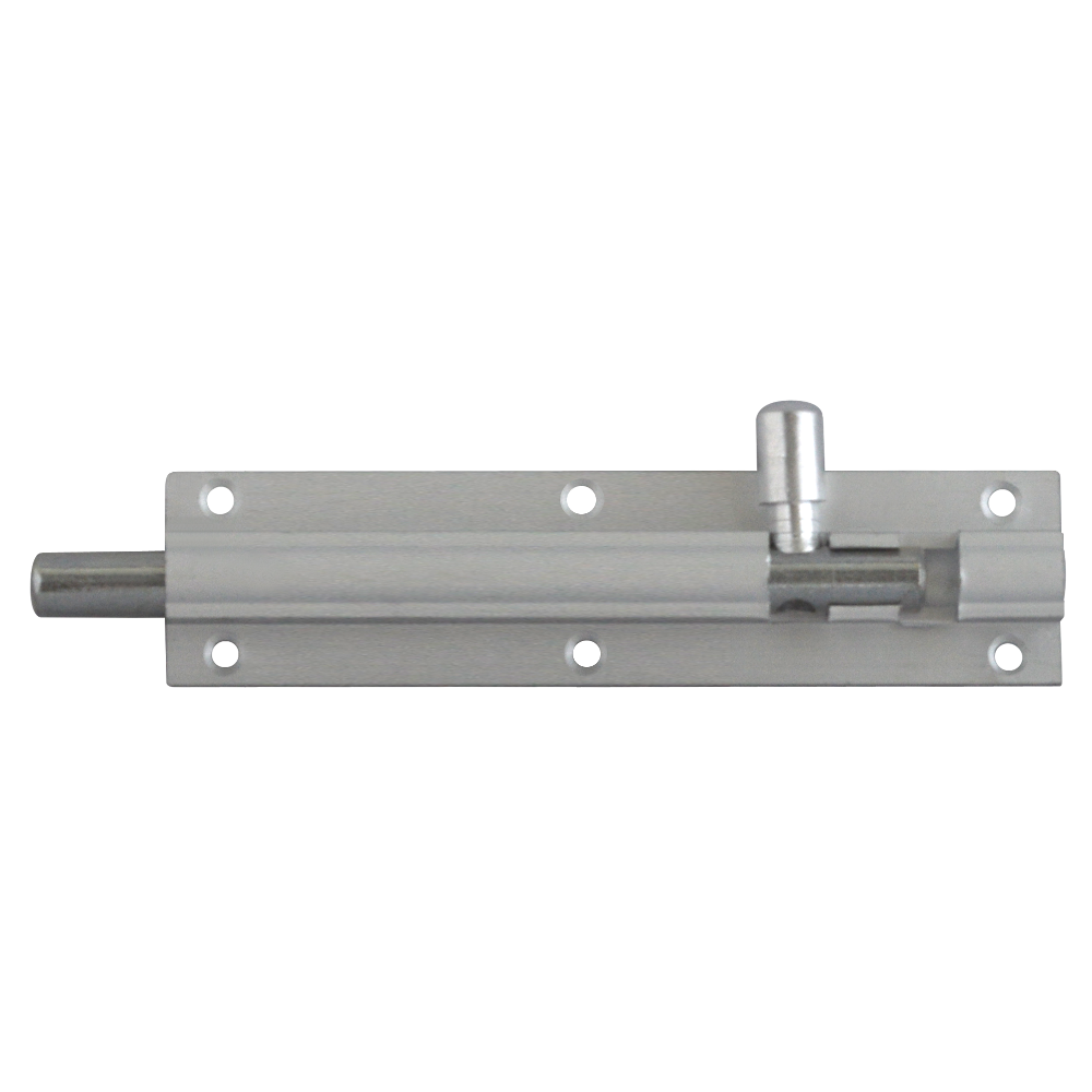 ASEC Aluminium 25mm Wide Straight Barrel Bolt - 102mm Visi