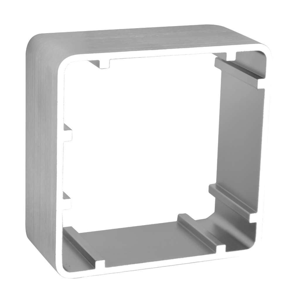 ASEC 38mm 1 Gang Surface Housing - Stainless Steel