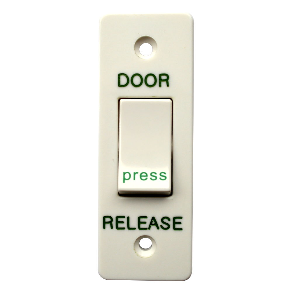 ASEC Narrow Style Momentary Exit Switch - White