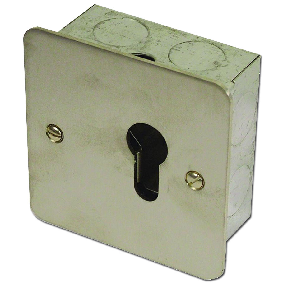 ASEC 1 Gang On/Off Euro Key Switch - Momentary