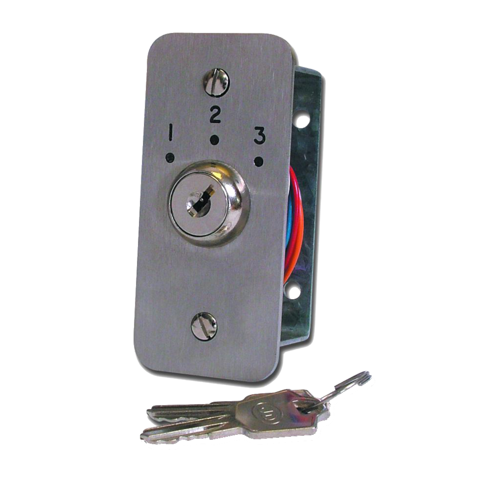 ASEC Three Position Key Switch Numbered - `1`, `2` & `3`