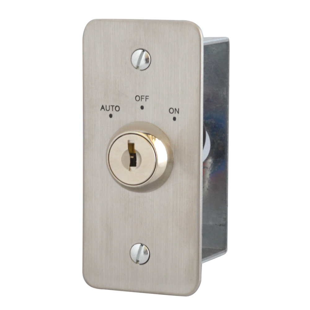 ASEC Three Position Key Switch Engraved - `Auto`, `Off` & `On`