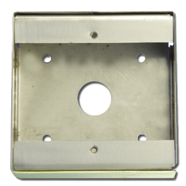 ASEC 28mm 1 Gang Surface Housing - Stainless Steel