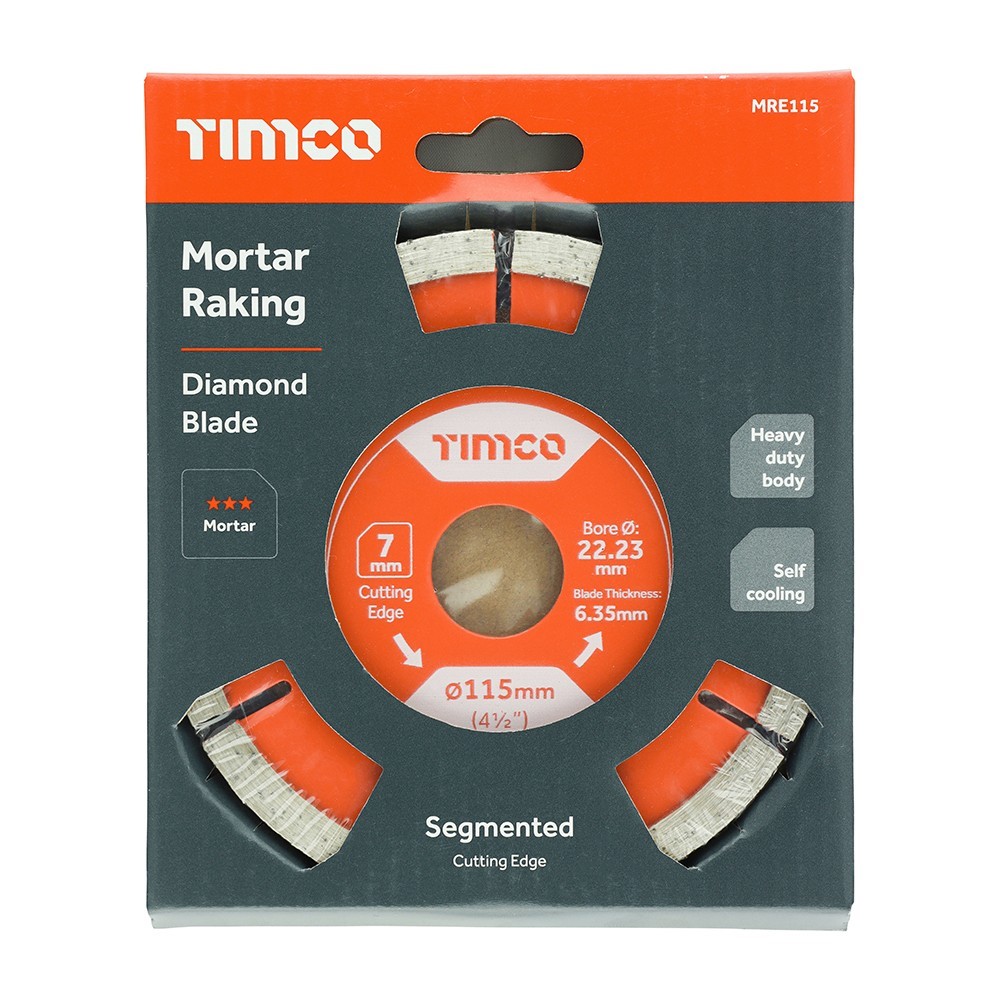 TRADE GENERAL MASONRY RAKING BLADE 115x6mm