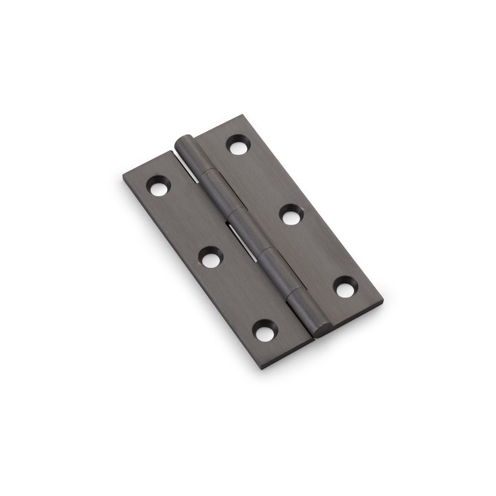 Alexander & Wilks Heavy Pattern Solid Brass Cabinet Butt Hinge - Dark Bronze - 3