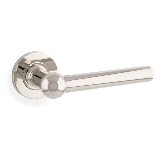 Alexander & Wilks Siskin Lever on Rose - Polished Nickel PVD