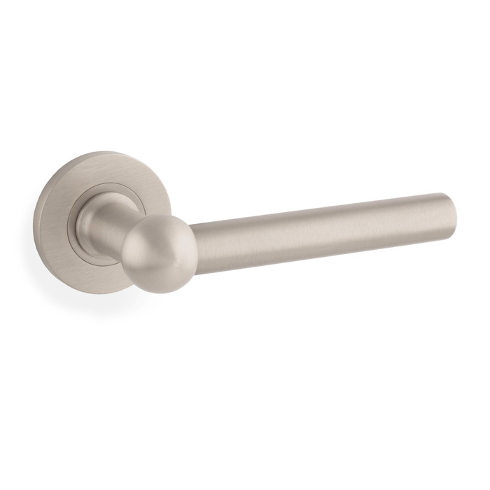 Alexander & Wilks Siskin Lever on Rose - Satin Nickel