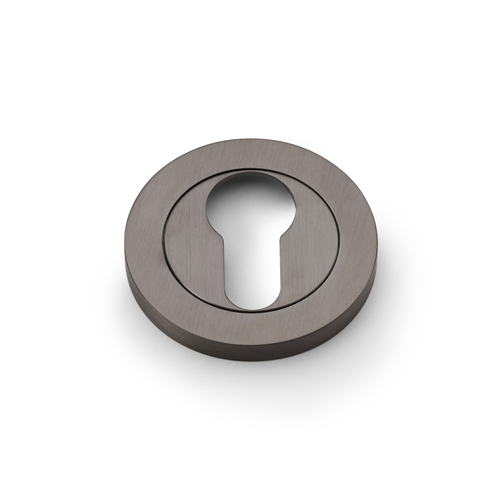 Alexander & Wilks Concealed Fix Escutcheon Euro Profile - Dark Bronze PVD