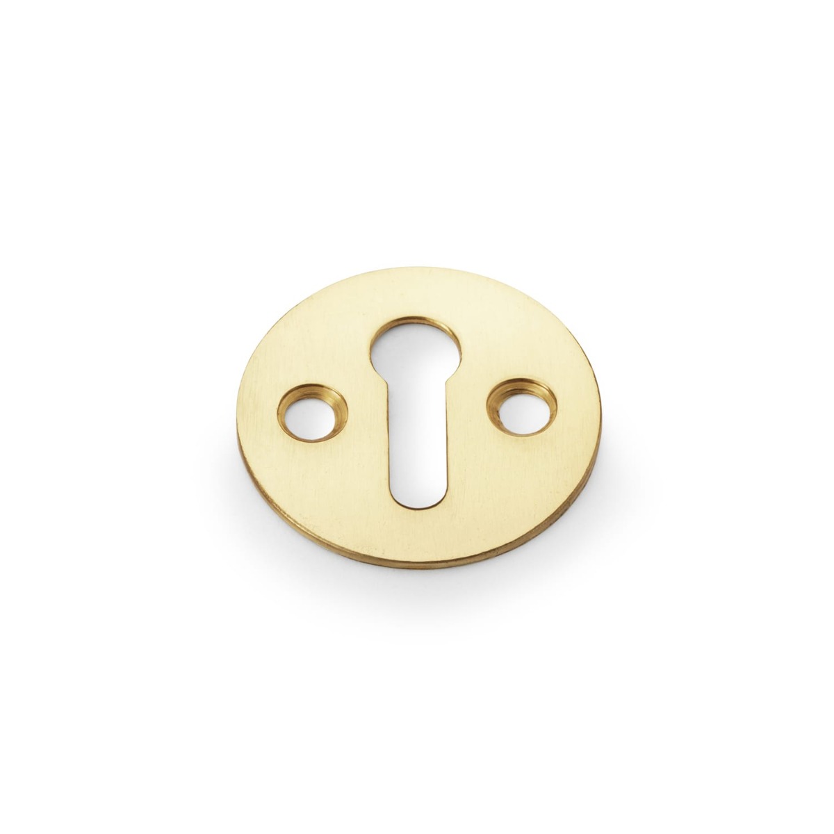 Alexander & Wilks Victorian Standard Profile Escutcheon - Polished Brass