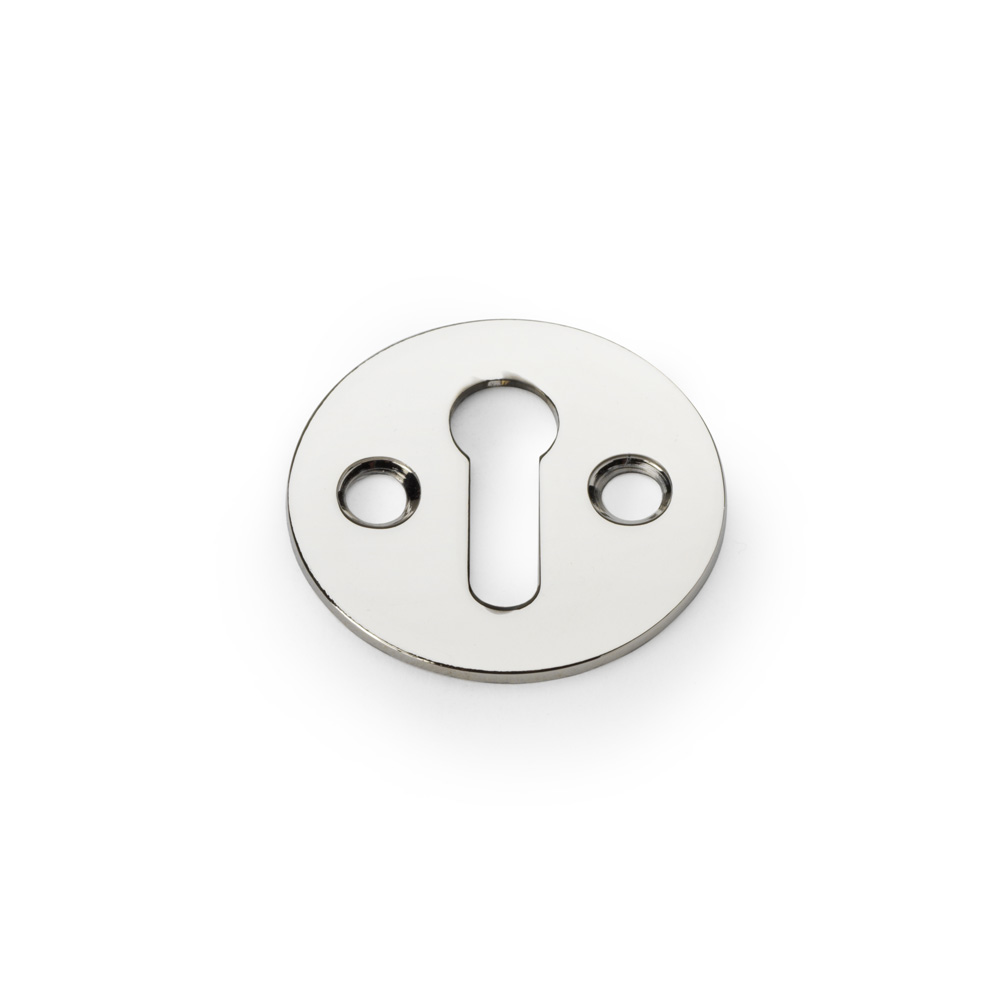 Alexander & Wilks Victorian Standard Profile Escutcheon - Polished Nickel