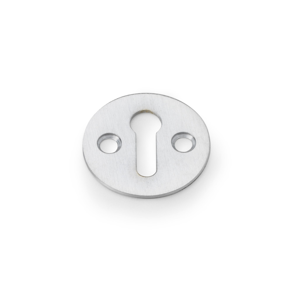 Alexander & Wilks Victorian Standard Profile Escutcheon - Satin Chrome