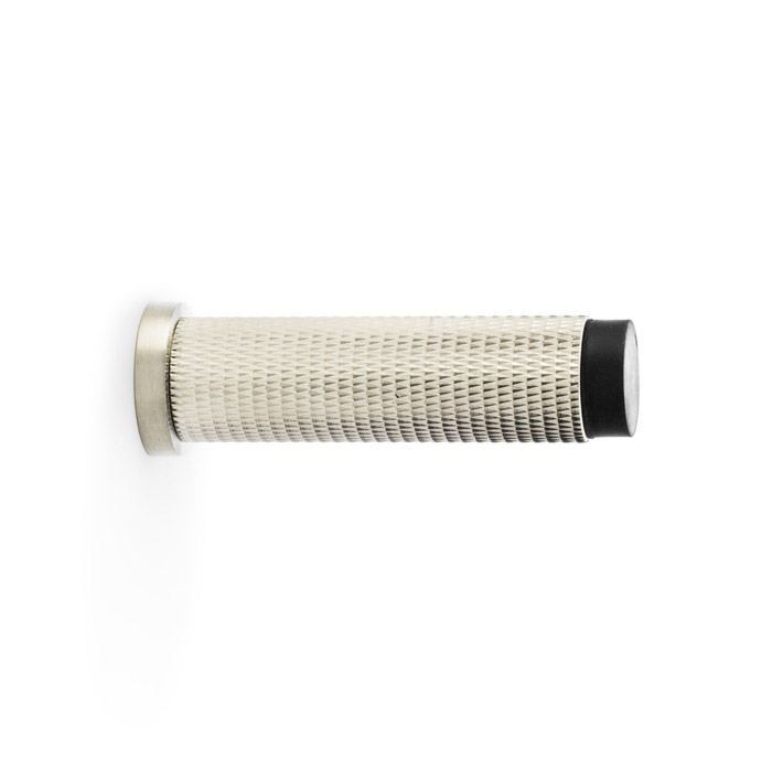 Alexander & Wilks Brunel Knurled Door Stop - Satin Nickel PVD