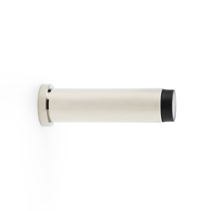 Alexander & Wilks Plain Projection Cylinder Door Stop - Polished Nickel PVD